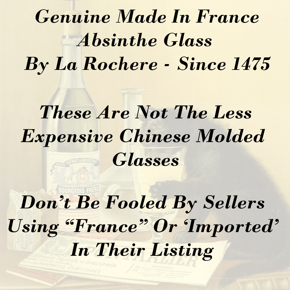 La Rochere French Pontarlier Absinthe Glass - Set Available Absinthe On The Net PII ABSINTHEGLASS - фотография #2