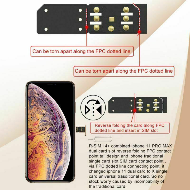 5×Nano-SIM Unlock Card Heicard Sim Chip For iPhone 11 Pro Max XS Max XR 8 7 Plus Unbranded - фотография #6