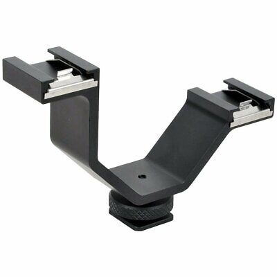Opteka VB-20 Heavy Duty Video Light/Microphone Dual Cold Shoe Splitter Bracket Opteka VB-20