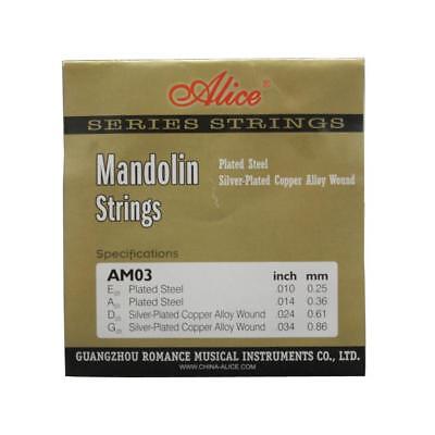 10Sets Alice Mandolin Strings Silver-Plated Copper Alloy Wound EADG  AM03 Alice Does not apply - фотография #3