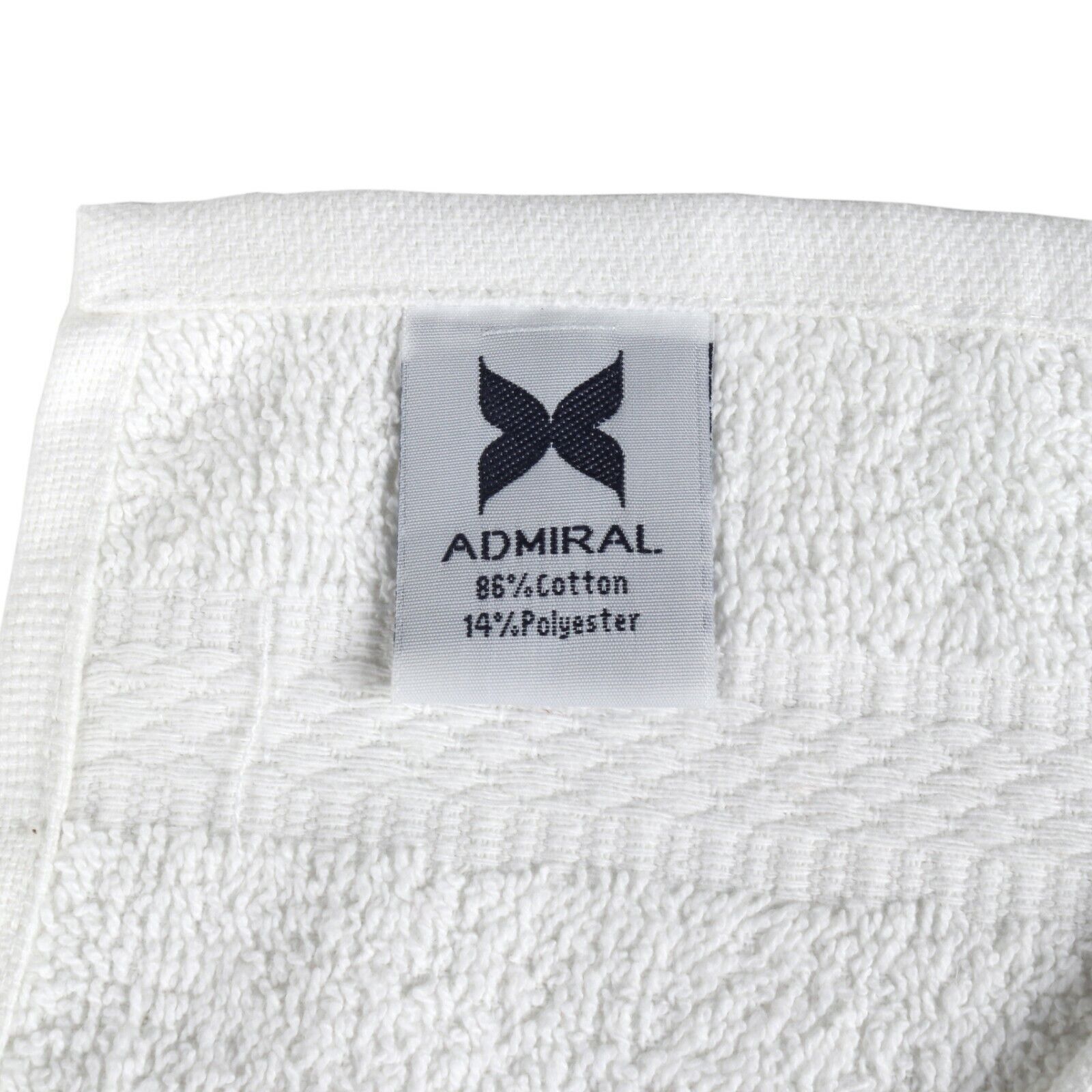 12 Pack of Admiral Washcloths - White - 13x13 - Bulk Bathroom Cotton Towels Arkwright Does Not Apply - фотография #4