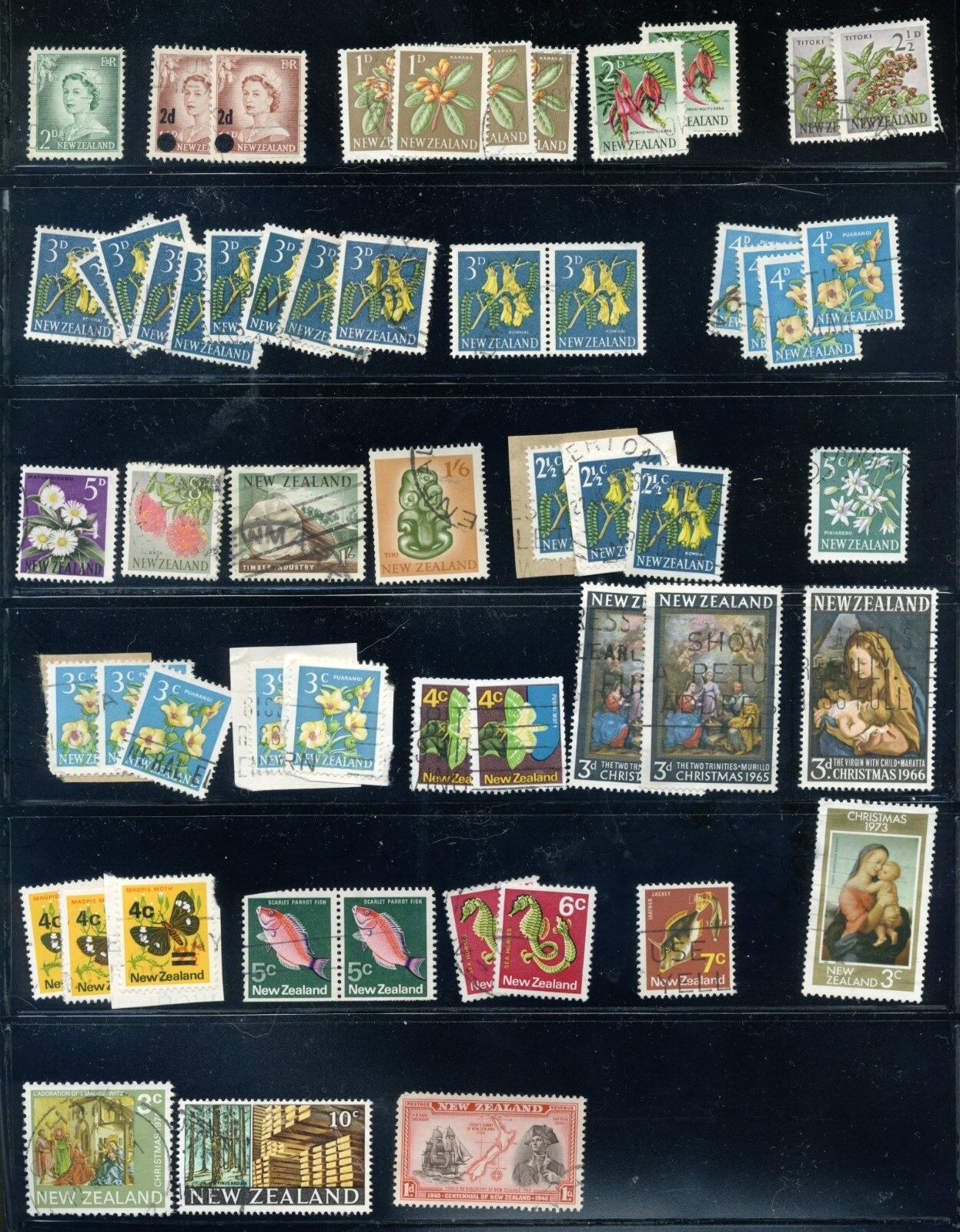 New Zealand Stamp Collection Lot of 205 Без бренда - фотография #2