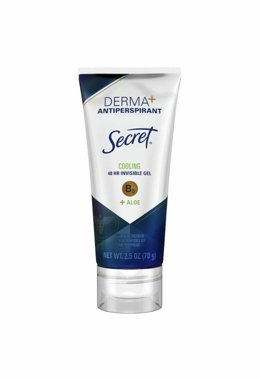 LOT 6 Secret Derma + Antiperspirant Cooling 48 Hr Invisible Gel 2.5 Oz B5+ Aloe Secret 703619825 - фотография #2