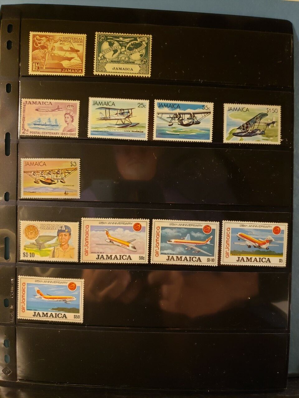 Jamaica Aircraft & Aviation Stamps Lot of 12 - MNH  - See List for Details Без бренда