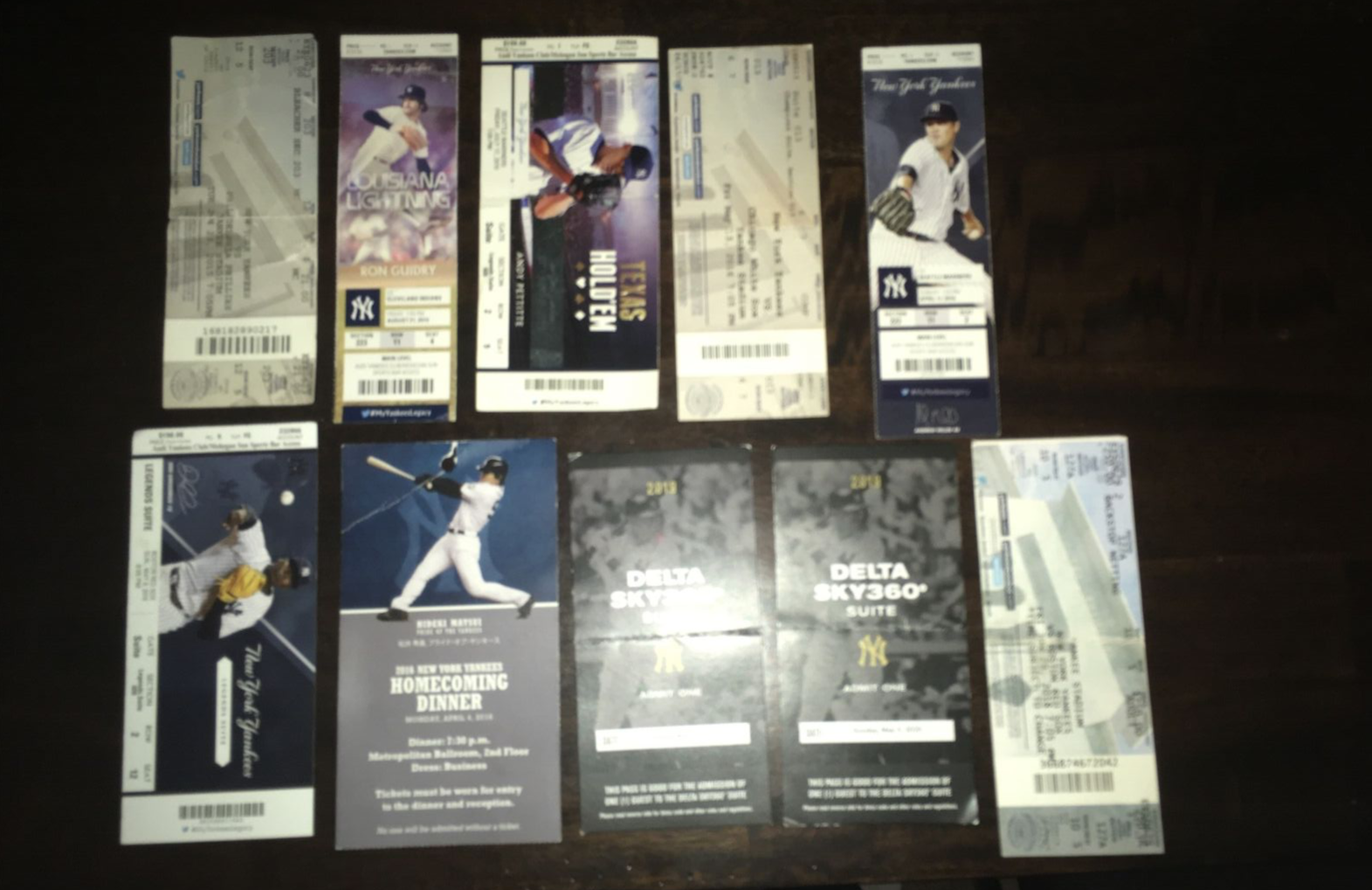 New York Yankees Baseball 1999-2019 Full Tickets & Stubs Lot 90+ Без бренда - фотография #9