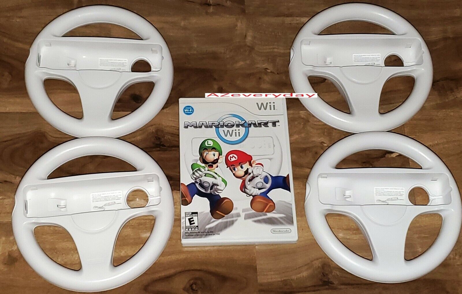 Nintendo Wii MARIO KART game 4 Wheels BUNDLE Steering/Racing lot/set_cart_TESTED Без бренда RVLPRMCE