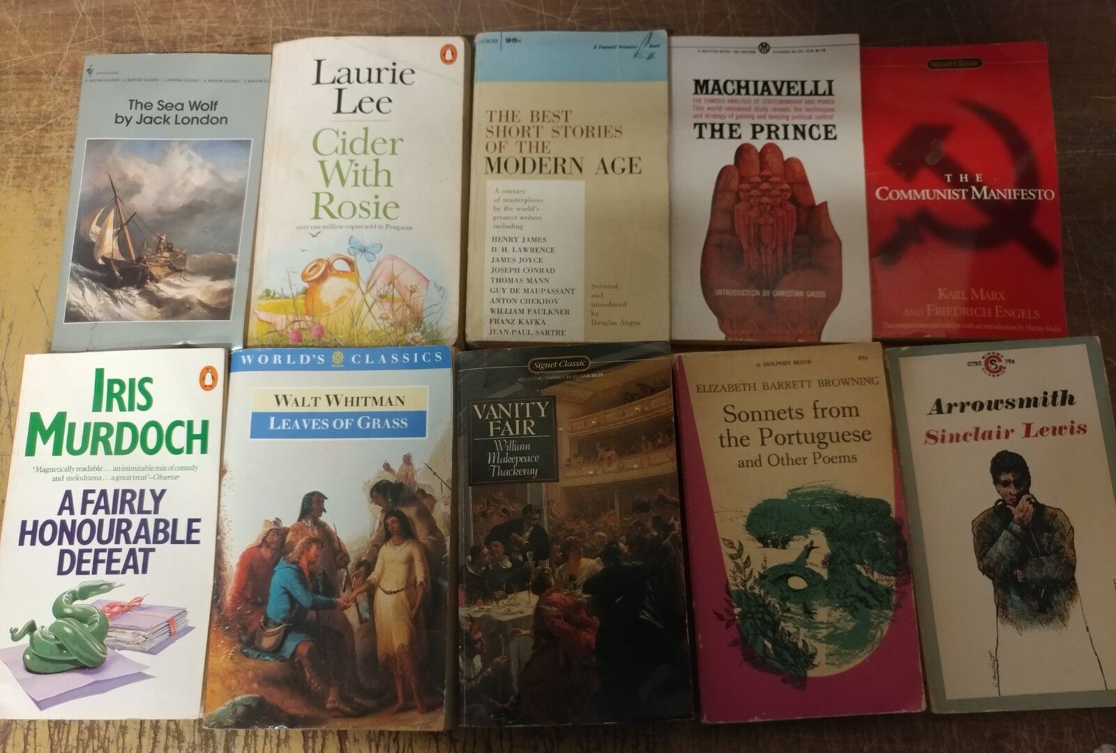 Lot of 10 Classic Paperback Literature Book Penguin Orwell Dickens Steinbeck Mix Без бренда - фотография #11