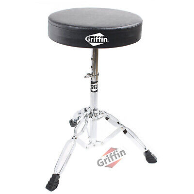 Drum Hardware PACK - GRIFFIN Cymbal Stand Set Snare Hi-Hat Throne Kick Pedal Kit Griffin LG-TS Hardware Pack - фотография #12