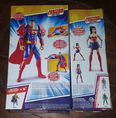 DC Justice League Action: WONDER WOMAN & SUPERMAN Armor Blast Action Figures! Mattel - фотография #3