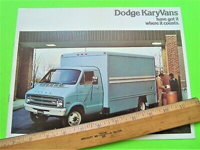 2 Diff 1973 & 1976 DODGE 'KARY VAN" / BOX TRUCK COLOR BROCHURES 14-pgs XLNT+++ Без бренда - фотография #6