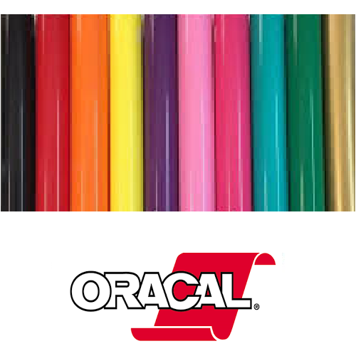 Oracal 651 Permanent Self Adhesive Indoor Outdoor Craft Vinyl 12" Width Roll(s) Oracal Oracal 651 12" Color Rolls