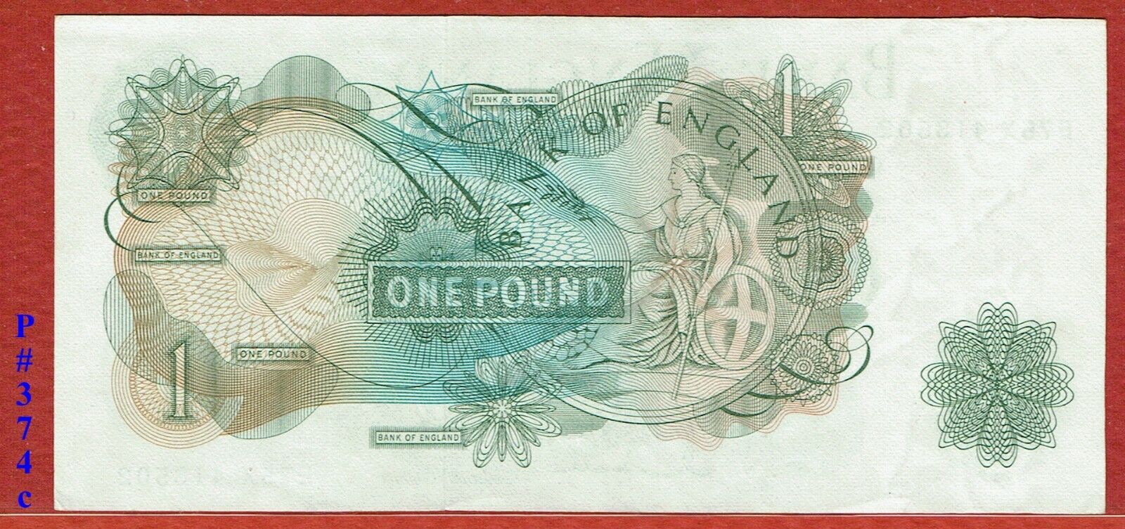 BANK OF ENGLAND 5 £ (PICK#375a) & 4 DIFFERENT SIGNATURE 1 £ SOLD AS A LOT Без бренда - фотография #6