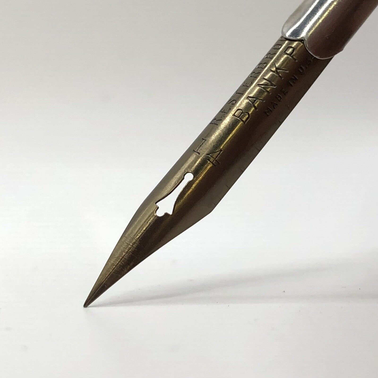x2 NEW Vintage Esterbrook Bank Pen 14 - The Bronze Radio 914 Twin - Dip Pen Nibs Esterbrook
