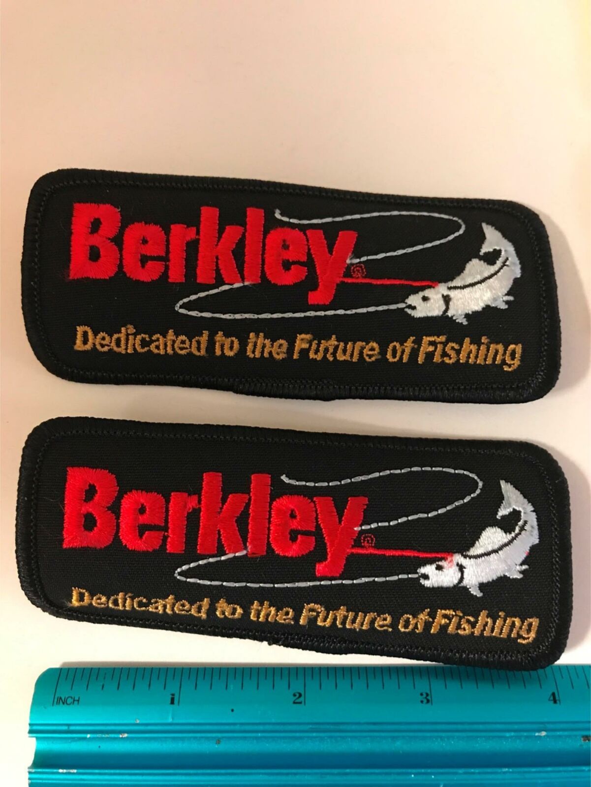 Vtg Berkley Dedicated Lightning Rod fishing fish line hat jacket patch new Lot 5 Без бренда - фотография #3