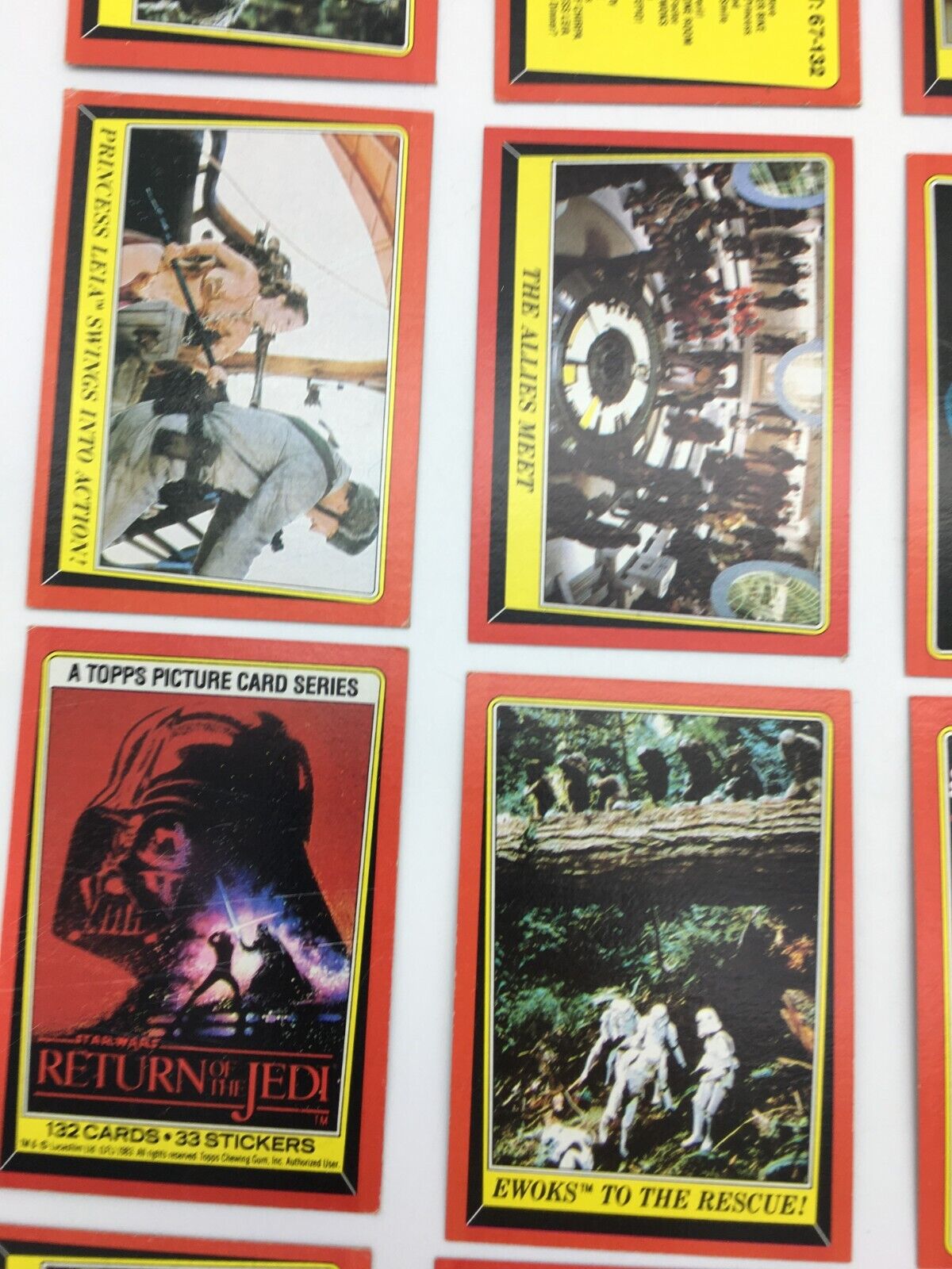 1983 Star Wars Return of the Jedi Trading Card Lot (29 Cards)  Topps - фотография #5