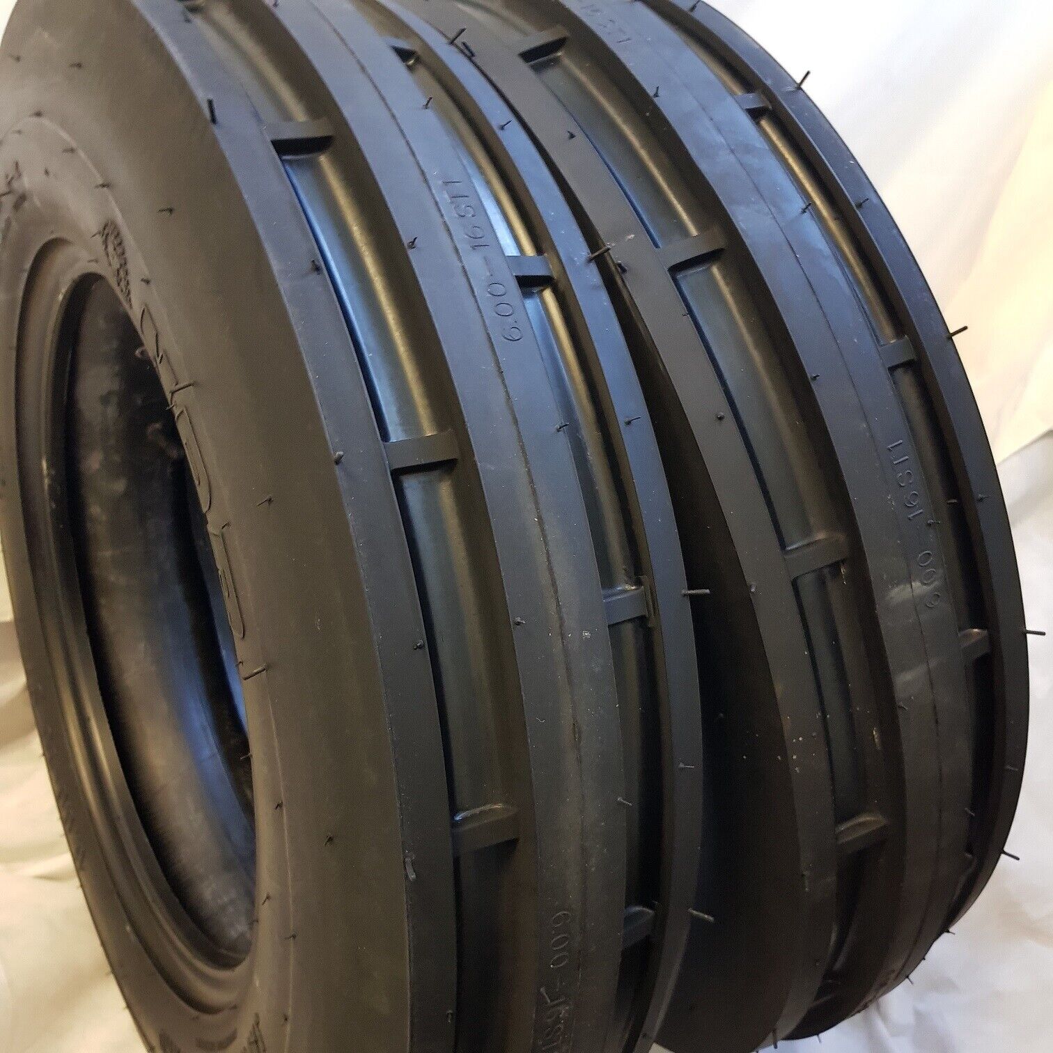 (2 -Tires w/Tubes)  RC 5.50-16, 5.50X16 ST1  6 Ply 3 Rib Tractor Tires 5.50-16 ROAD CREW 6 Ply 3