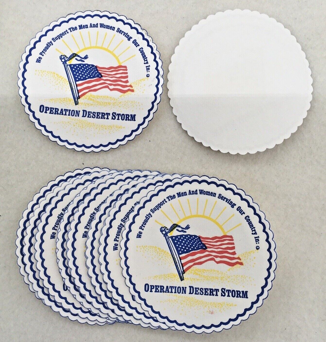 Operation Desert Storm Paper Drink Coaster (Lot of 15)  Без бренда
