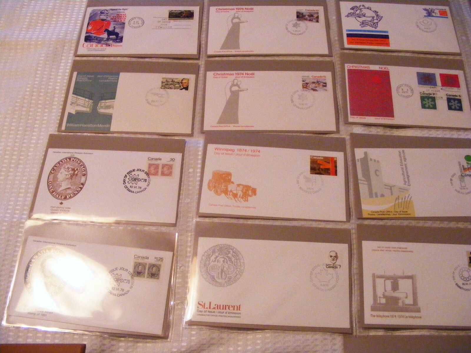 Canada  37  First  Day  Covers  1971 To 1978   In  A  Tan  Coloured   Safe Album Без бренда - фотография #12