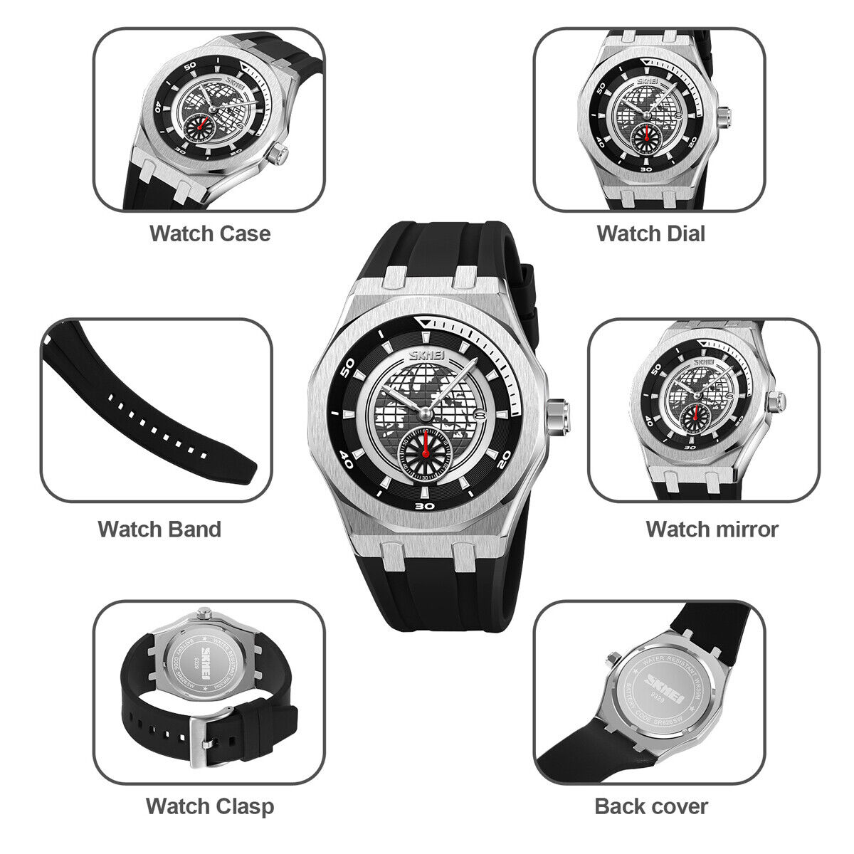 New Men's Watch Luminous Waterproof Mechanical Watch Quartz Sports Watch Unbranded - фотография #14