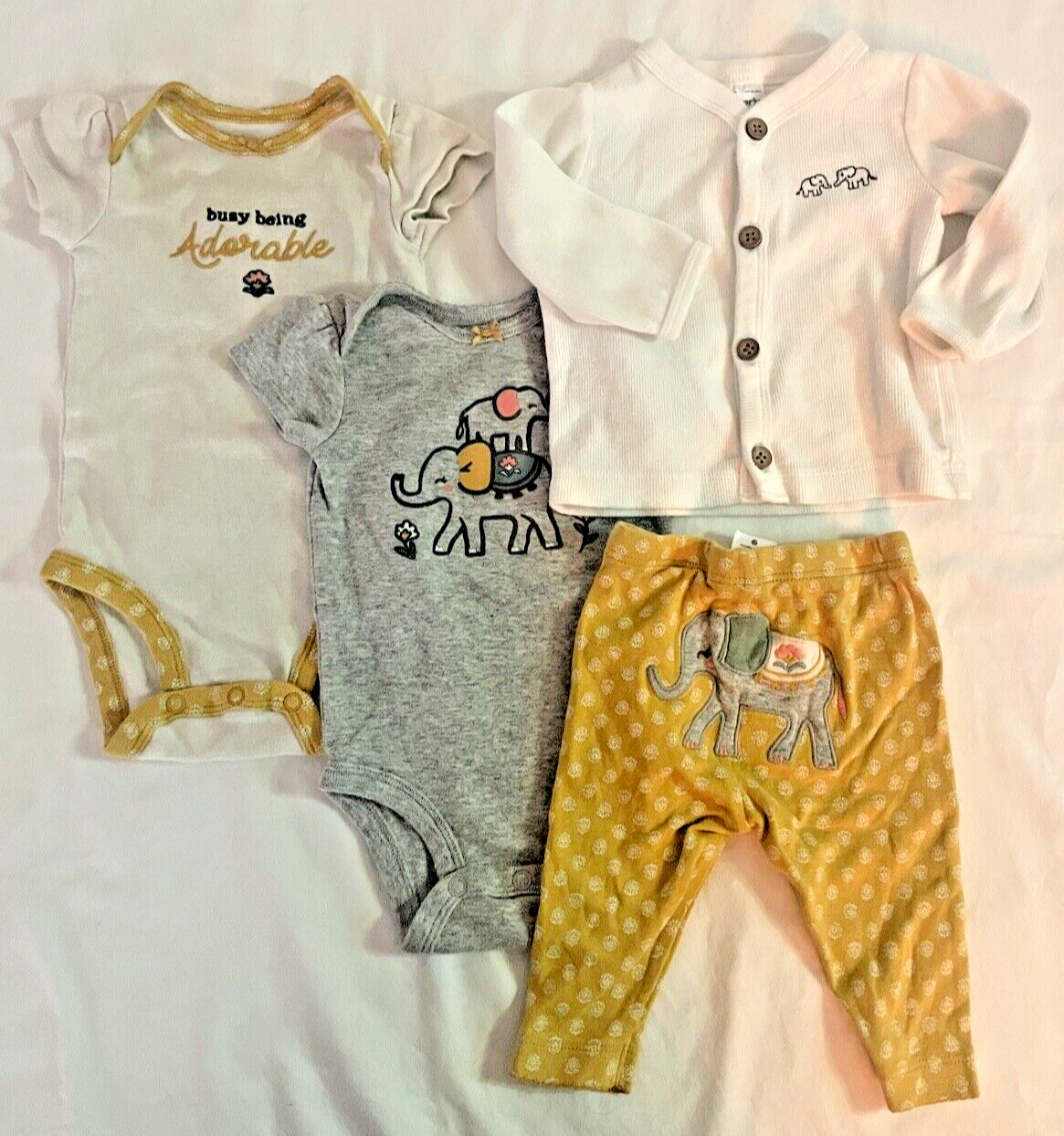 65 Pc 0-3 Mo Baby Girl Clothes + Hats & HeadBands Big Huge Bundle Set Lot Mix - фотография #11