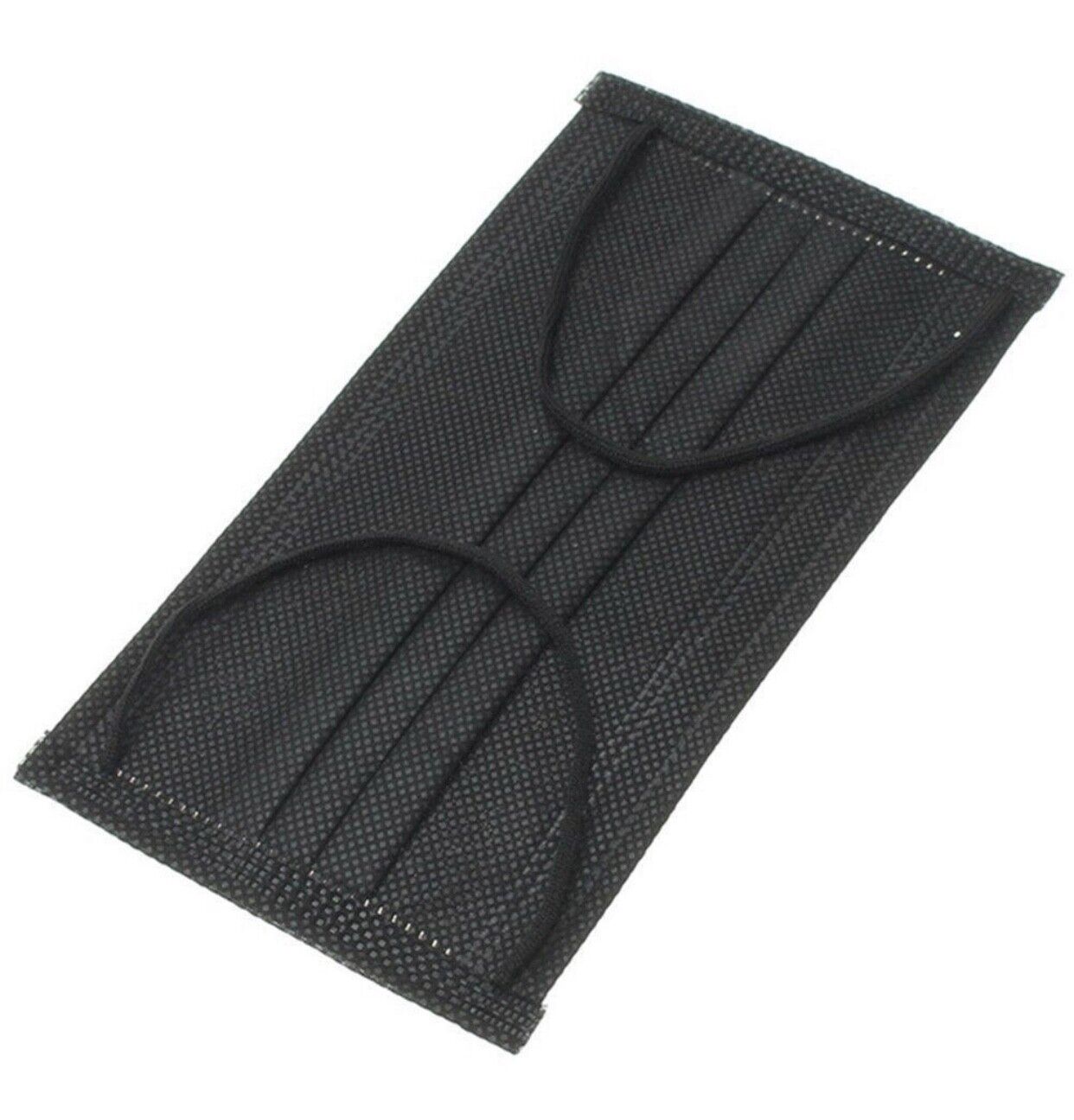 50 PCS Black 3-Ply Disposable Face Mask Non Medical Surgical Earloop Mouth Cover Unbranded/Generic Not Applicable - фотография #3