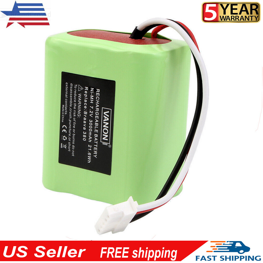 Battery for iRobot Braava 320 321 & Mint 5200 5205 Cleaner Robot 4408927 3000mAh For iRobot Braava Does Not Apply