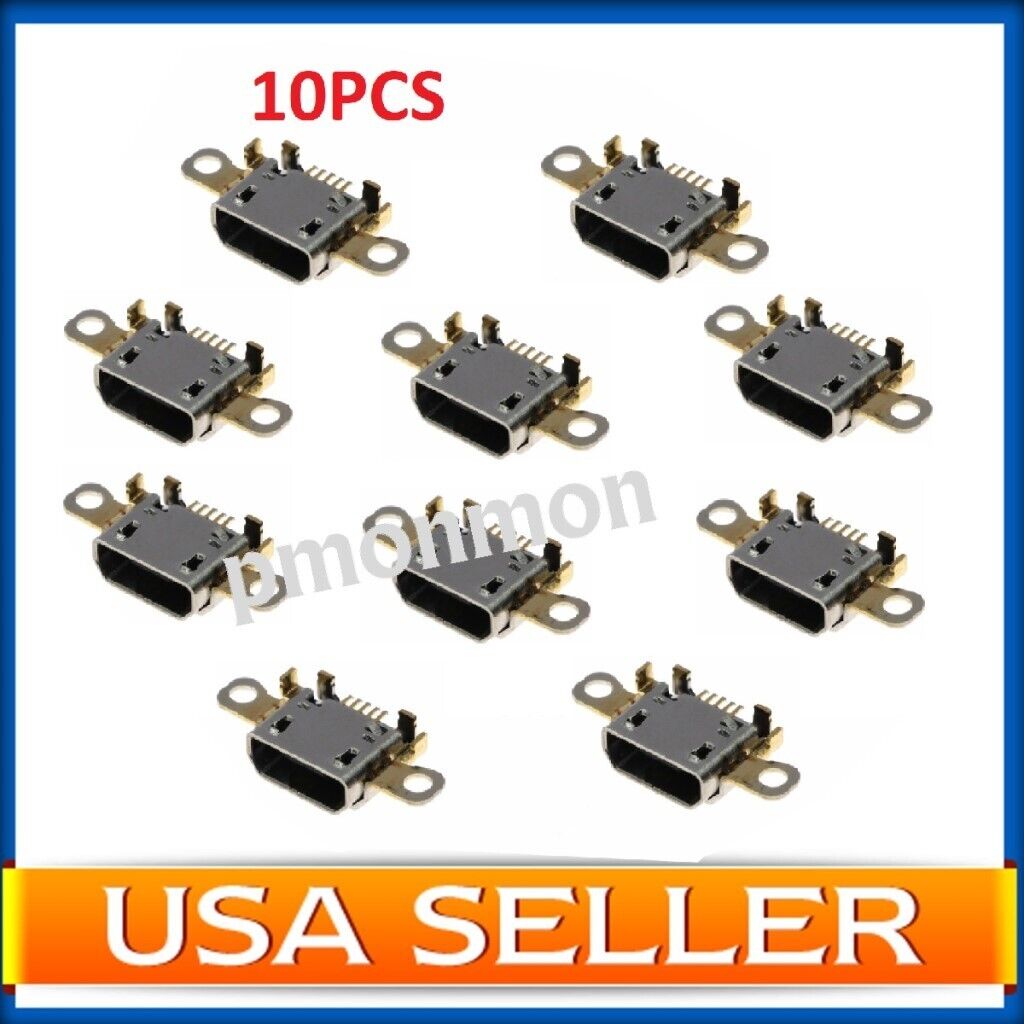 10 x Micro USB Charge Port Sync For Amazon Kindle Fire 7 SR043KL 2017 7th Tablet Unbranded/Generic Does not apply