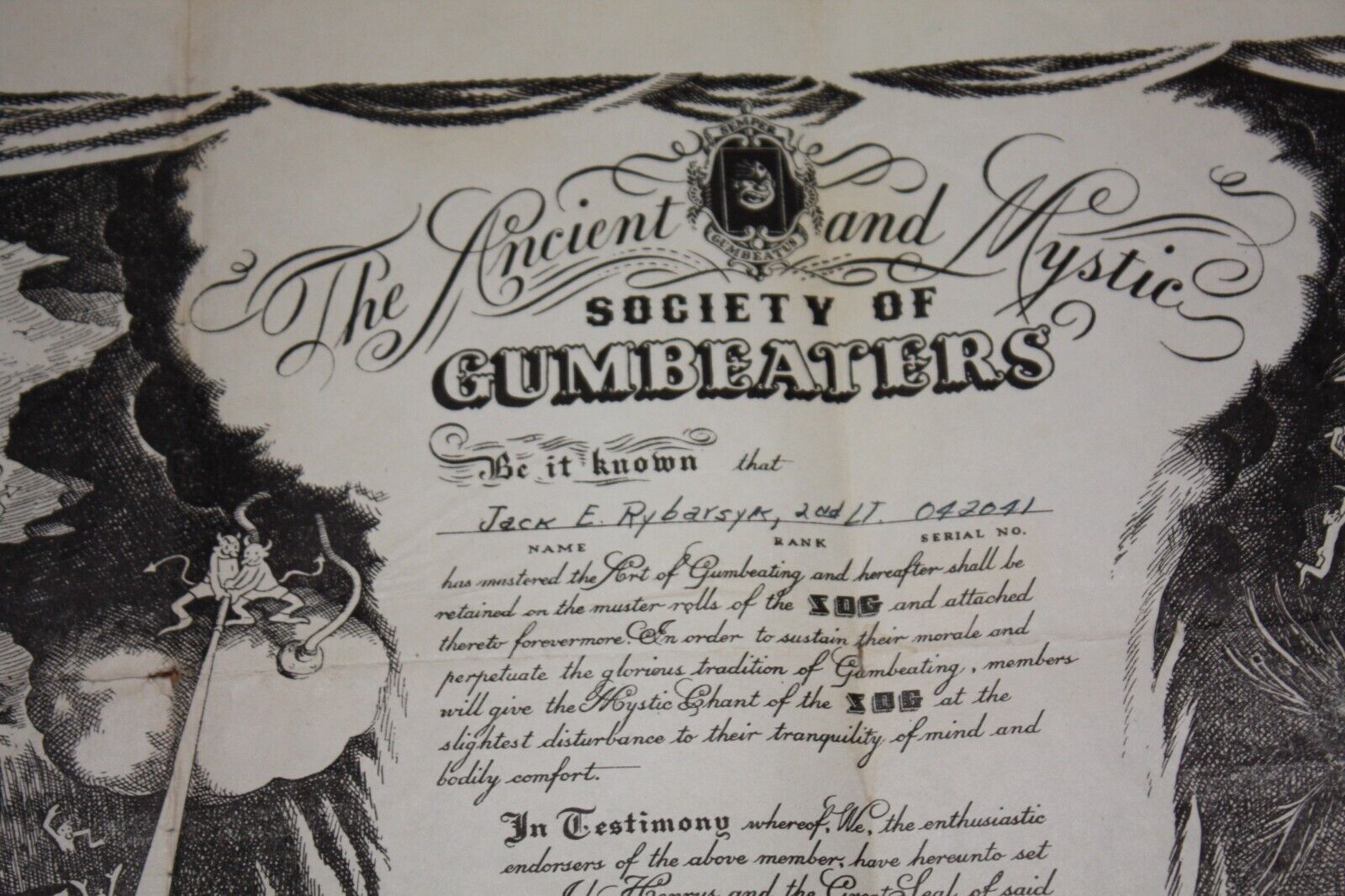 Vintage Society of Gumbeaters Certificate First Marine Motor Vehicle Permit Без бренда - фотография #5