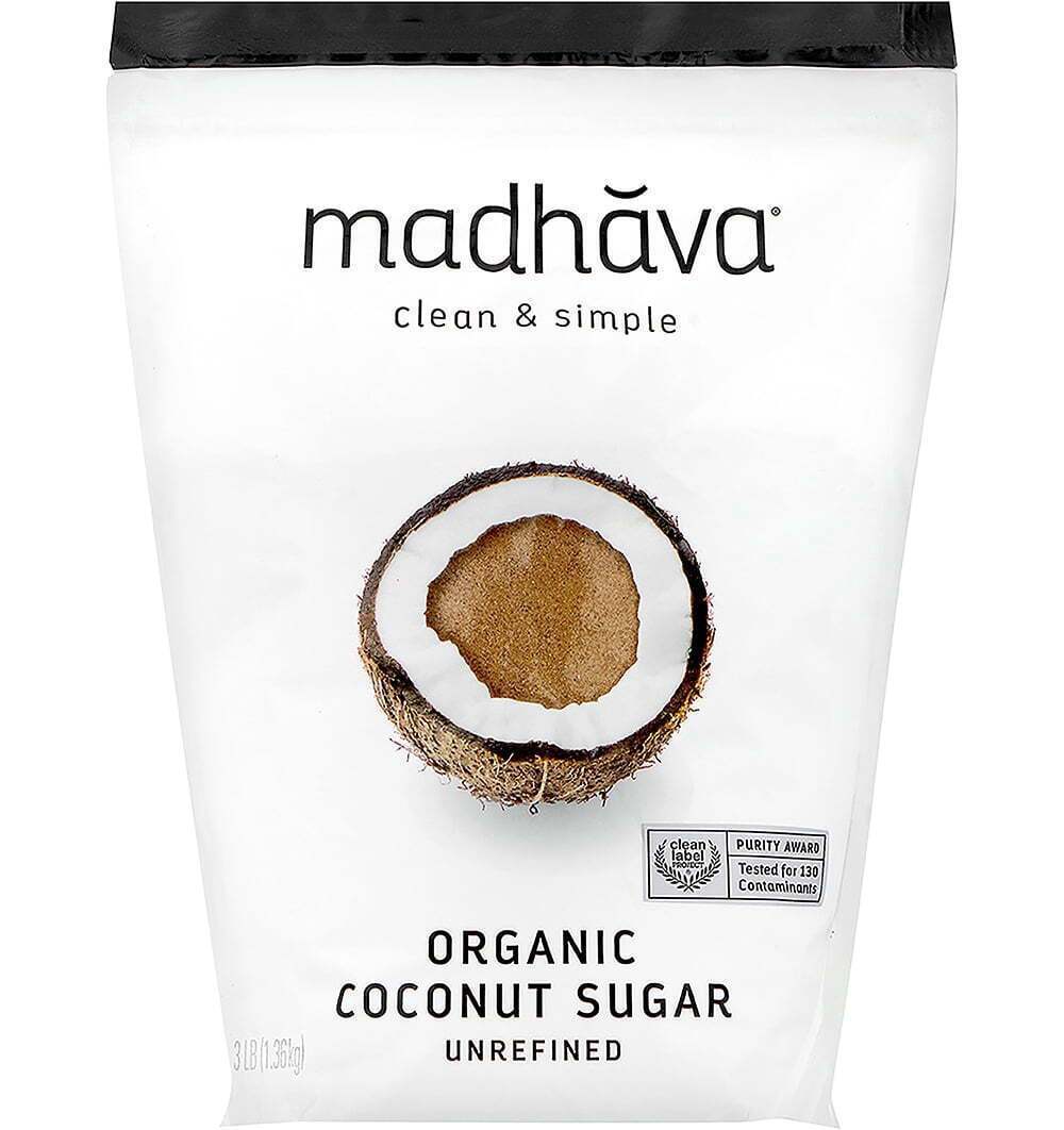 Madhava Organic Unrefined Coconut Sugar, 3 lbs Bag Madhava PP-GRCE39127
