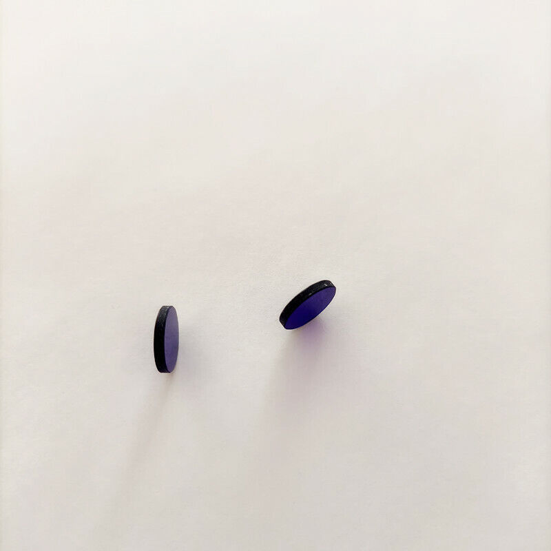 5pcs 10*1.5mm UV IR Dual-band Pass Filter BG3 ZB2 380nm Violet Blue Glass  Tangsinuo Does Not Apply - фотография #4