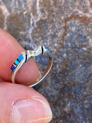 Navajo Lapis, Turquoise, Blue Opal Stacker Ring Nizhoni Traders LLC Navajo Lapis, Turquo 2cba7af2-8415- - фотография #3