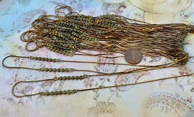 Vintage 16" Brass Hearts Chain Necklaces 4 Unbranded - фотография #2