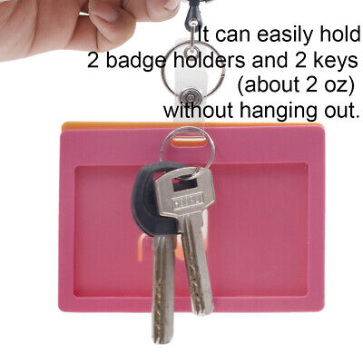 100PCS Badge Reels Retractable ID Card Keychain Whistles Lanyards School Office Officeship CM17026 - фотография #10