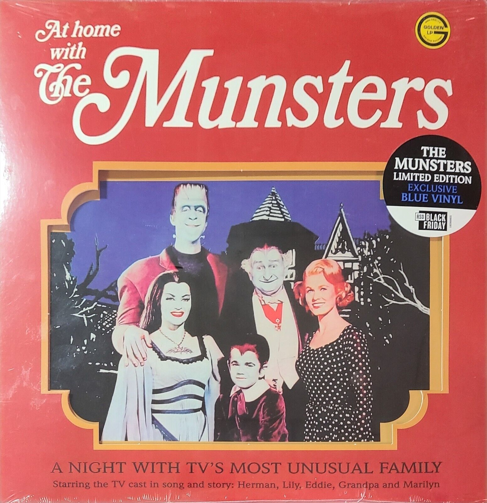 THE MUNSTERS RECORD STORE DAY BLUE VINYL AT HOME WITH THE MUNSTERS RECORD SEALED Без бренда