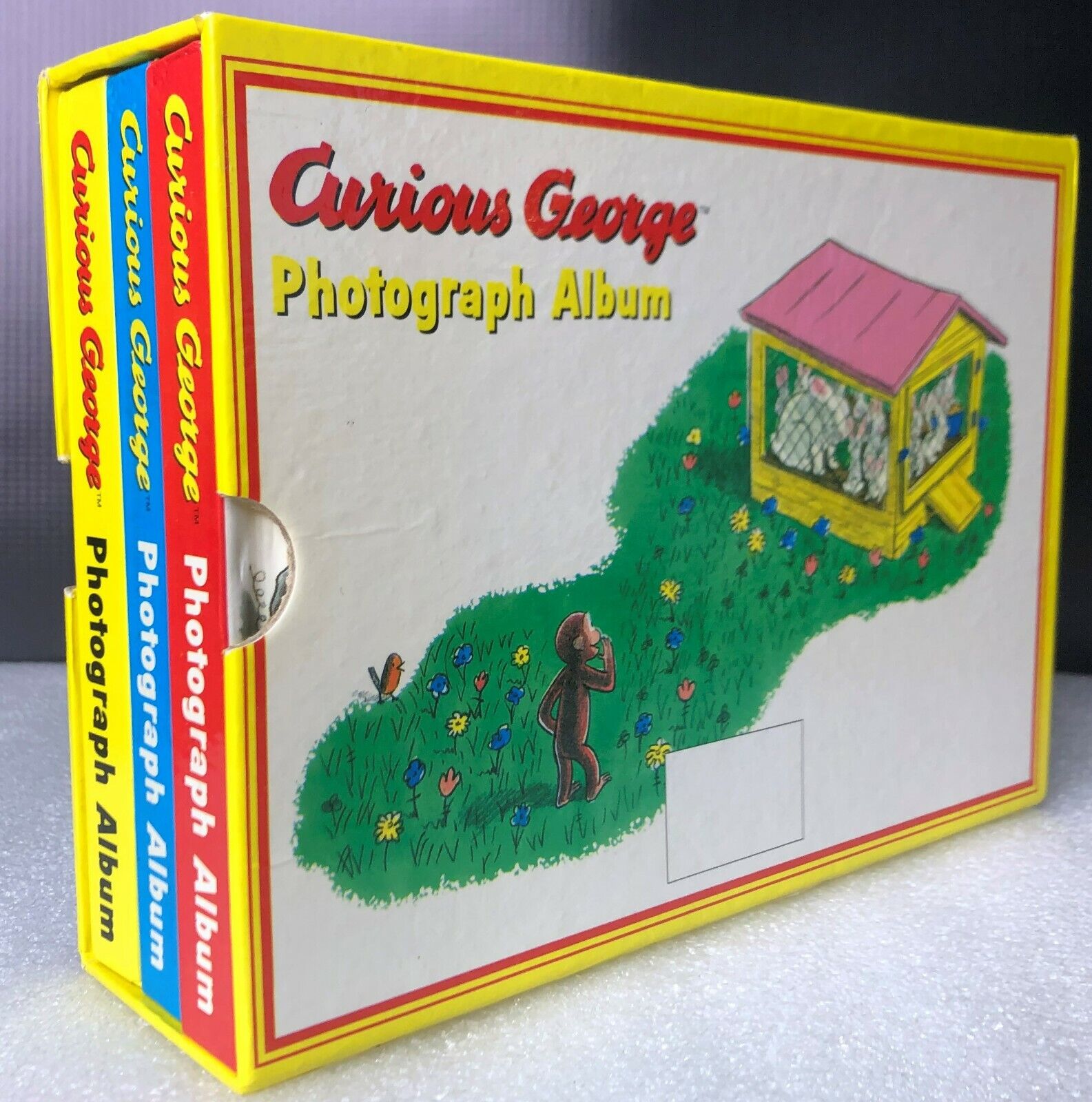 Curious George Photograph Album Baby Kids memories 3 Books & Cover - Never Used Ds Max Does Not Apply - фотография #6