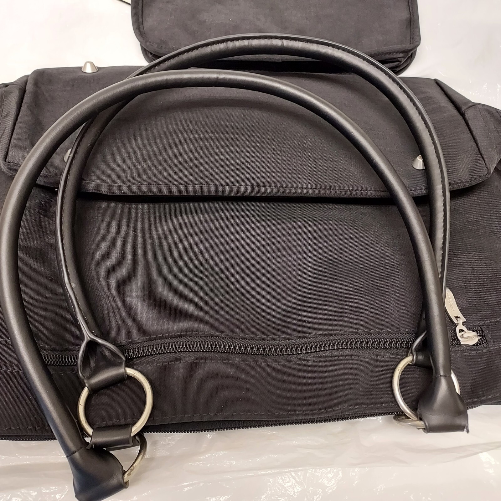 Baggallini  A La Carte Tote leather handles black & pattern make up bag(2) ITEMS Baggallini Baggallini A La Carte - фотография #4