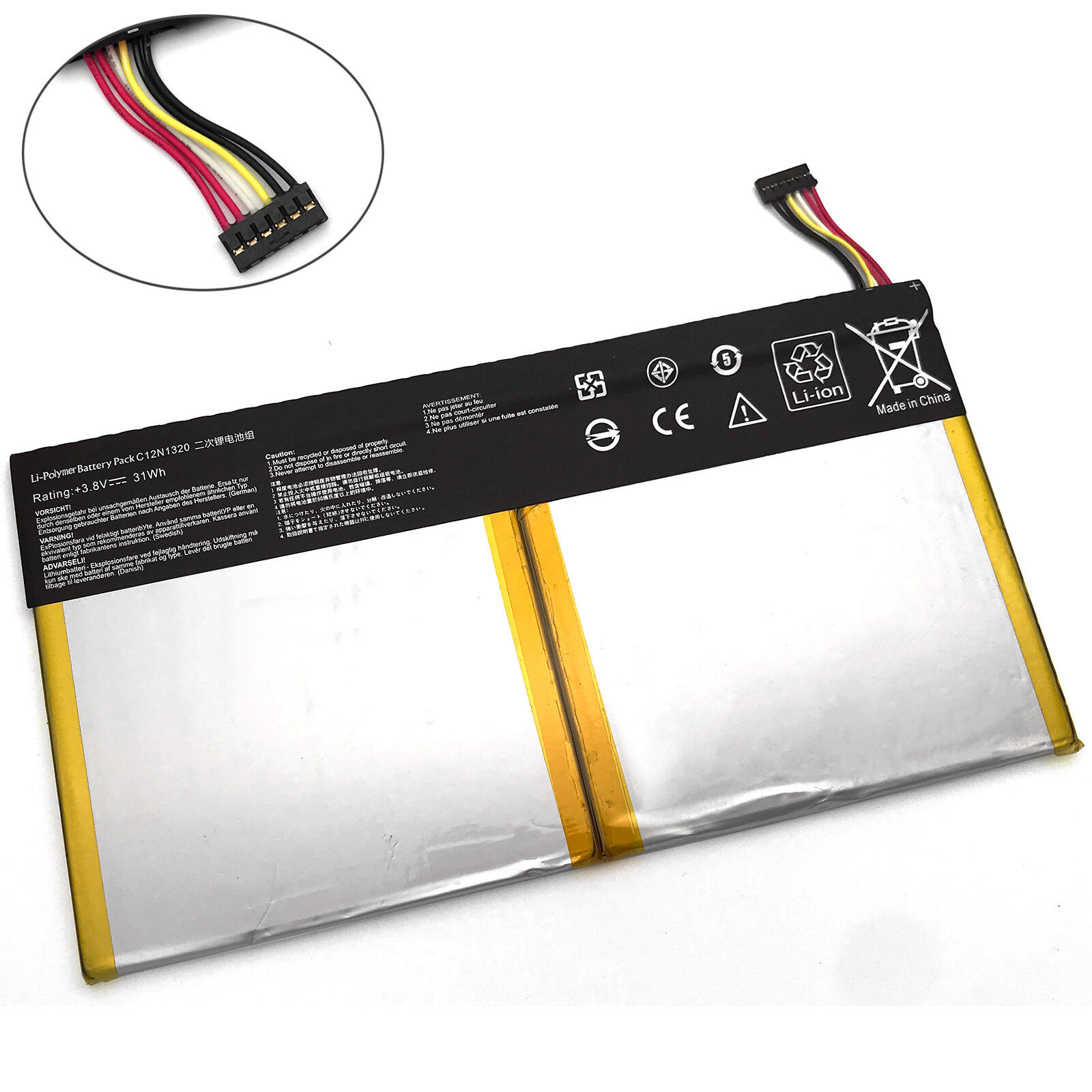 31Wh Battery For Asus Transformer Book T100T T100TA T101TA Series C12N1320 Unbranded Does Not Apply