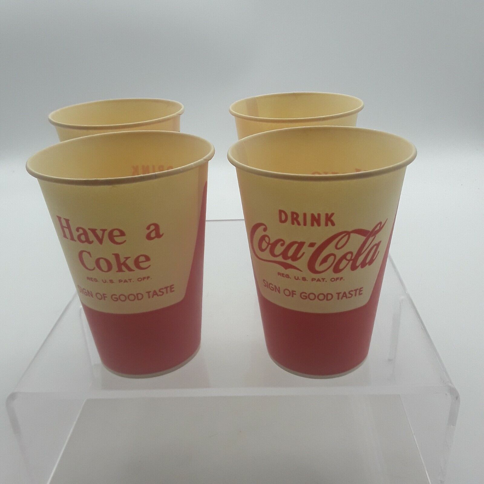 Lot Vintage Lily Coca Cola Vending Machine Wax Paper Cups 785 Sign Good Taste  Coca-Cola - фотография #4