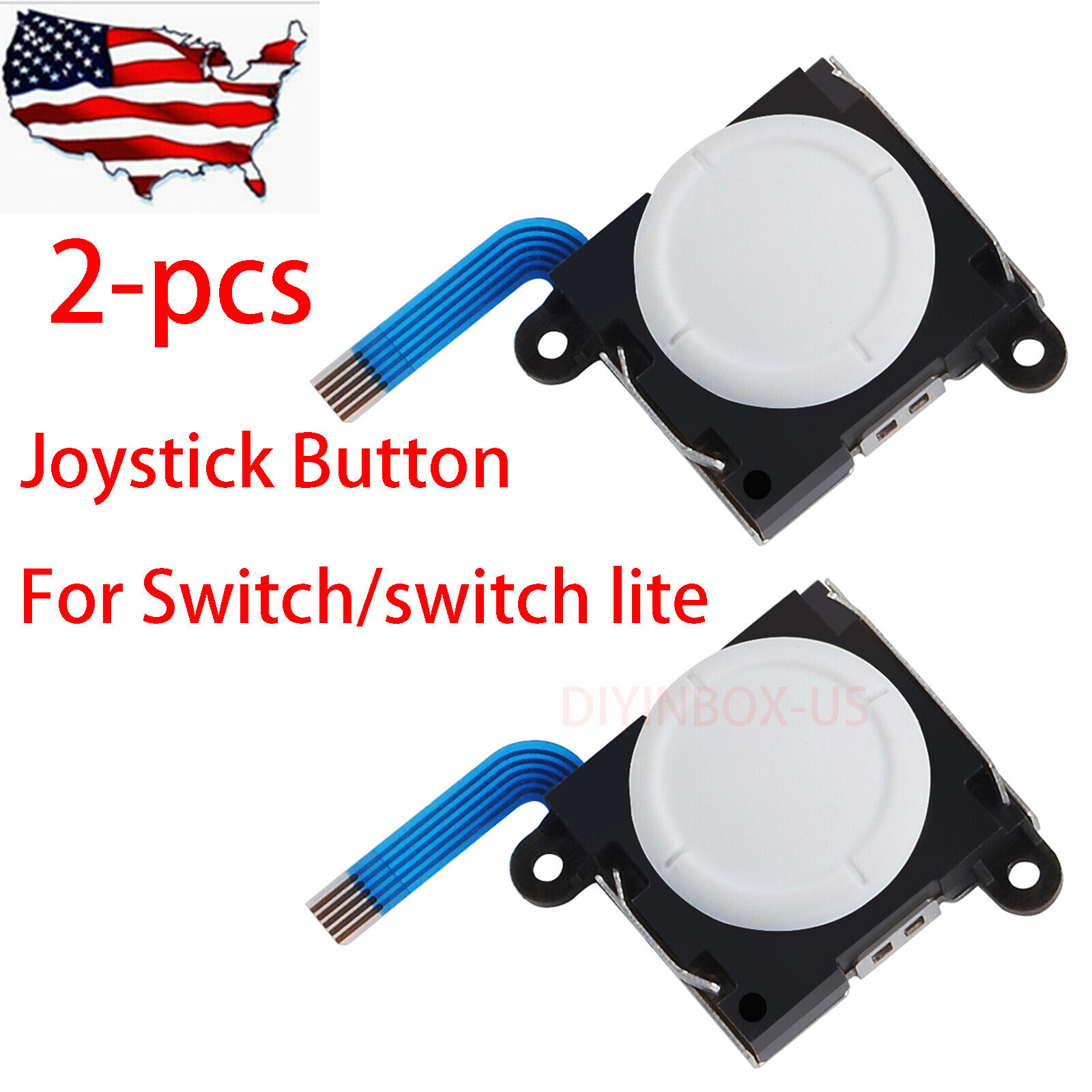 2X OEM 3D Analog Stick Joystick Replacement For Nintendo Switch NS Joy-Con Lite  Unbranded JoyCon Console Controller