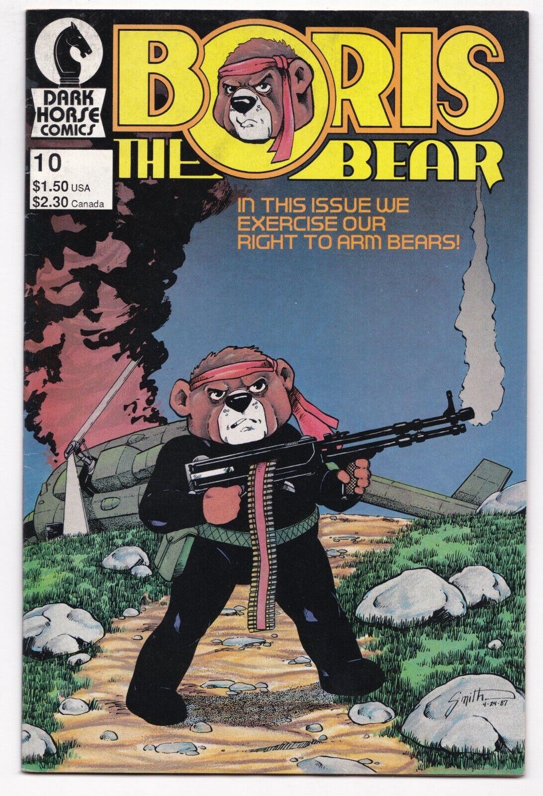 Boris The Bear #5 #10 (1986 Dark Horse) Some cover soiling tanning Без бренда - фотография #2
