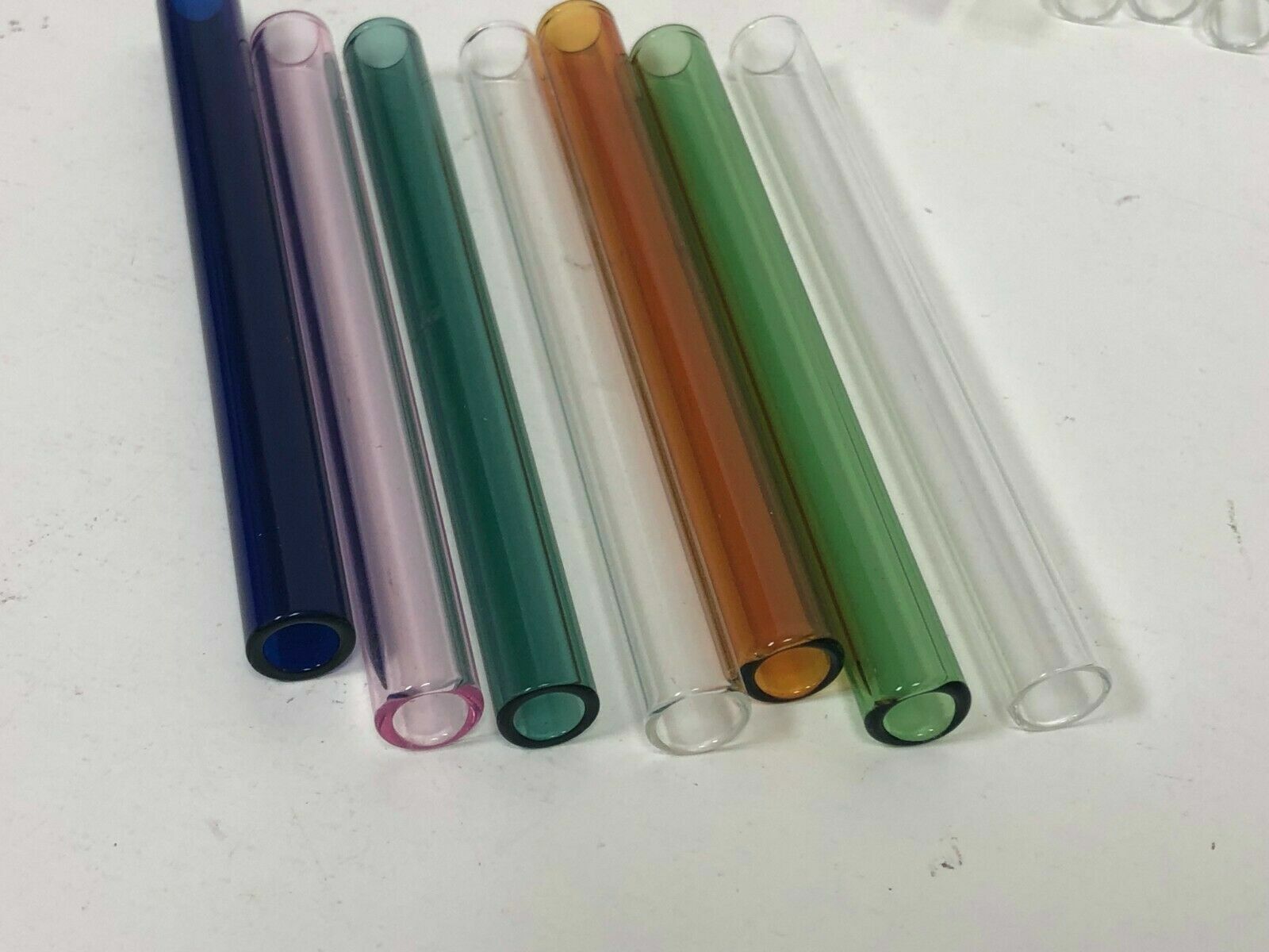 12 mm X 2 mm X 4"-6"  PYREX Glass  Blowing Tubes 8mm= ID Mixed Color Pyrex Does Not Apply - фотография #11