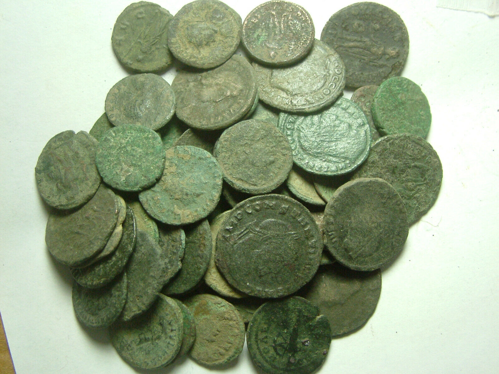 Lot genuine Ancient Roman coins Constantine/Valens/Constantius/Licinius/Claudius Без бренда - фотография #7