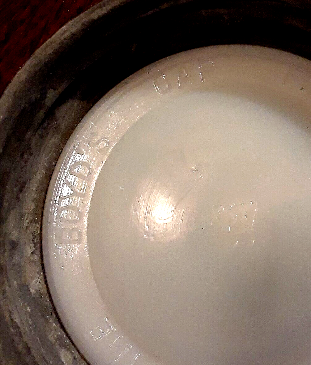 ATLAS Genuine BOYD CAP ZINC LIDS ~ Lot of 4  Antique Mason Jar Canning Porcelain Boyd / Atlas - фотография #4