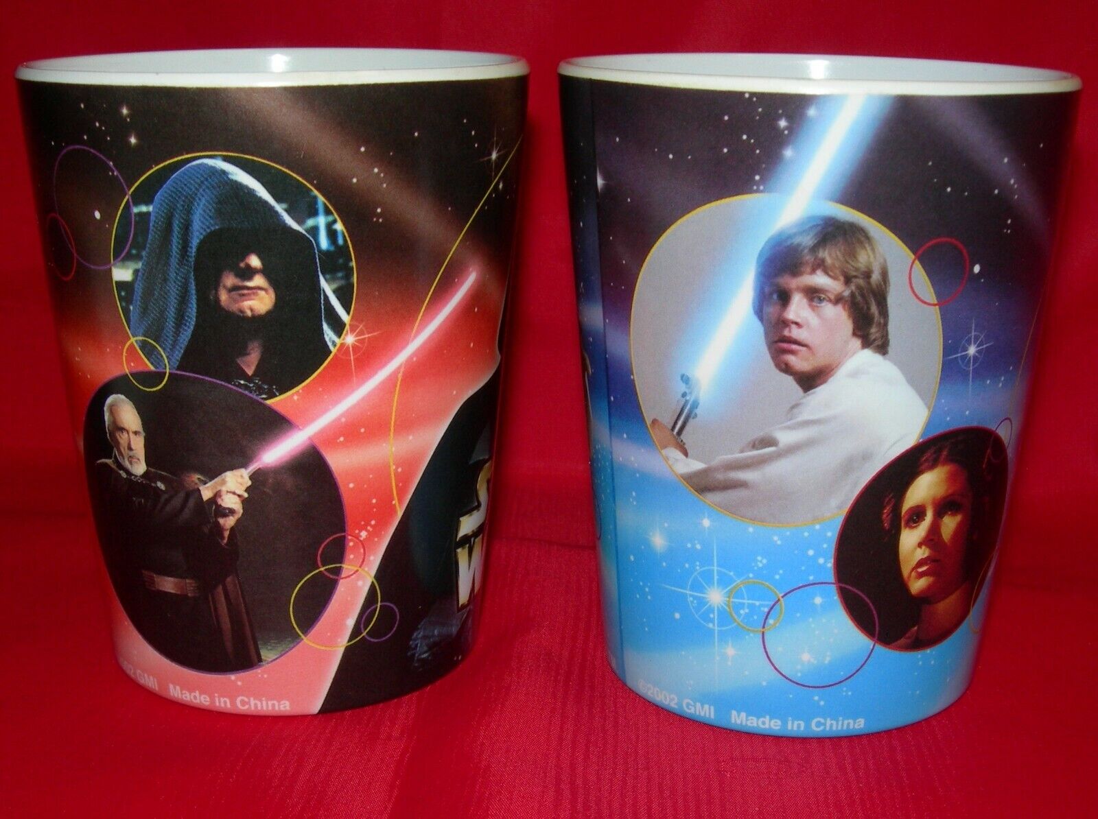Star Wars lot 2 CUPS Tumblers 2002 GMI Cereal Promotion Mail away Star Wars - фотография #3