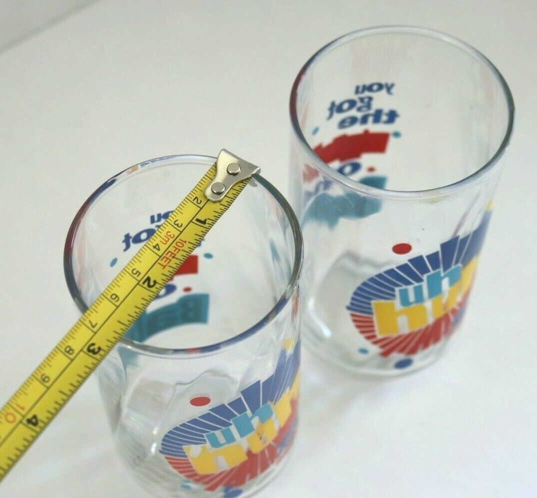 Set 2 Vintage UH HUH You Got the Right One Baby Diet Pepsi Glasses Ray Charles Pepsi - фотография #6