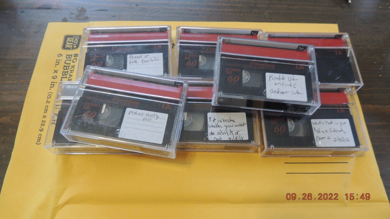 Sony DVM60PRL Mini DV Tape Lot of 8 Sony DVM60PRL - фотография #2