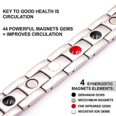 Titanium Magnetic Bracelet Women Restore Balance Energy Power Joy Christmas Gift Unbranded - фотография #9