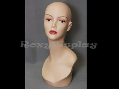 2PCS Female Mannequin Head Bust Wig Hat Jewelry Display #TinaF3 X2 Без бренда - фотография #3