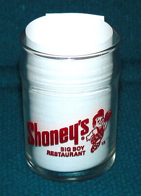 Vintage/New! SHONEY'S "Big Boy" RESTAURANT : 8 oz. JUICE GLASS @ Burger Joint Anchor Hocking
