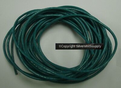 15 feet 2mm Turquoise leather thong beading lace necklace leather cord  M085 Silversmithsupply.com